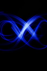 Preview wallpaper light, neon, long exposure, abstraction, blue