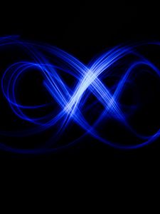 Preview wallpaper light, neon, long exposure, abstraction, blue