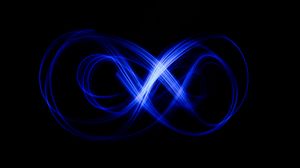 Preview wallpaper light, neon, long exposure, abstraction, blue