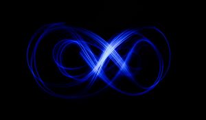 Preview wallpaper light, neon, long exposure, abstraction, blue
