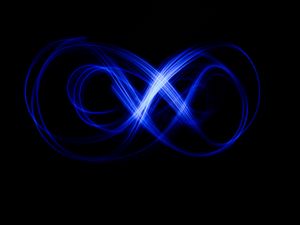 Preview wallpaper light, neon, long exposure, abstraction, blue
