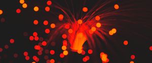 Preview wallpaper light, red, glare, lighting, circles