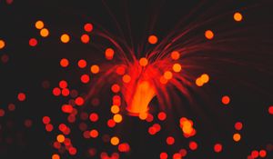 Preview wallpaper light, red, glare, lighting, circles