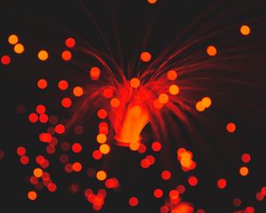 Preview wallpaper light, red, glare, lighting, circles
