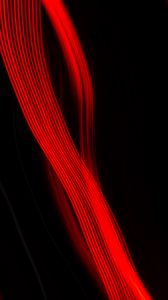 Preview wallpaper light, red, long exposure, blur, abstraction