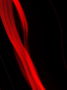 Preview wallpaper light, red, long exposure, blur, abstraction
