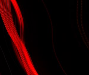 Preview wallpaper light, red, long exposure, blur, abstraction