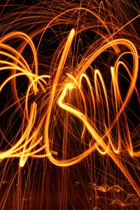 Preview wallpaper light, sparks, freezelight, long exposure, abstraction