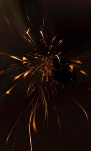 Preview wallpaper light, sparks, lines, abstraction