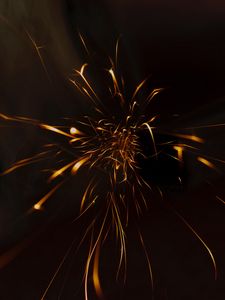 Preview wallpaper light, sparks, lines, abstraction