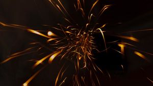 Preview wallpaper light, sparks, lines, abstraction