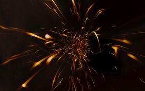 Preview wallpaper light, sparks, lines, abstraction