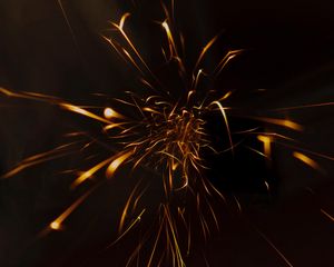 Preview wallpaper light, sparks, lines, abstraction