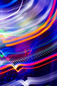 Preview wallpaper light, stripes, freezelight, blur, abstraction, colorful