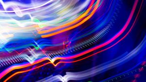 Preview wallpaper light, stripes, freezelight, blur, abstraction, colorful