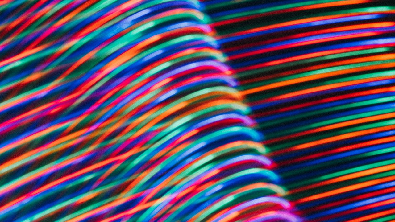 Wallpaper light, stripes, lines, abstraction, colorful