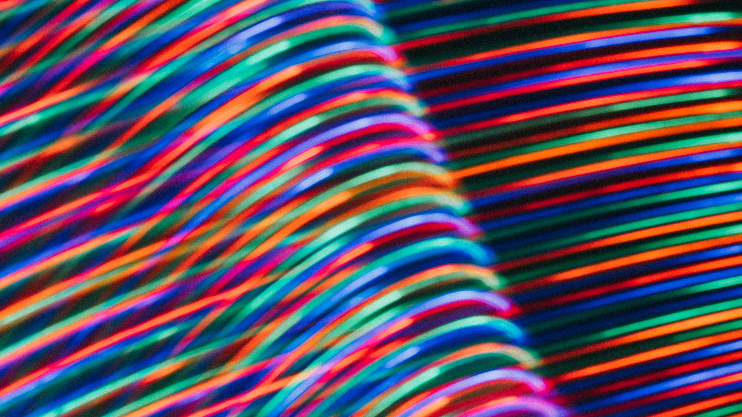 Download Wallpaper 2560x1440 Light Stripes Lines Abstraction