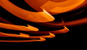 Preview wallpaper light, stripes, orange, abstraction