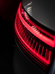 Preview wallpaper light, taillight, red, optics, closeup, car