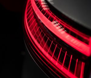 Preview wallpaper light, taillight, red, optics, closeup, car