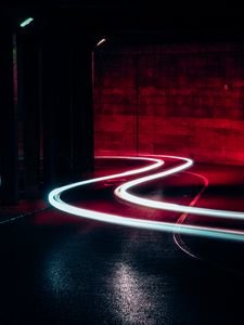 Preview wallpaper light, turn, lines