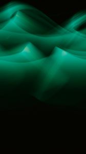 Preview wallpaper light, waves, blur, abstraction, green