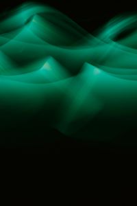Preview wallpaper light, waves, blur, abstraction, green