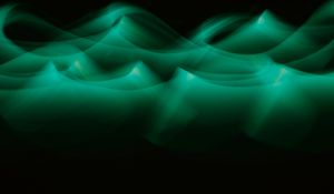 Preview wallpaper light, waves, blur, abstraction, green