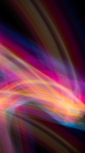 Preview wallpaper light, waves, long exposure, abstraction, colorful