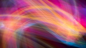 Preview wallpaper light, waves, long exposure, abstraction, colorful