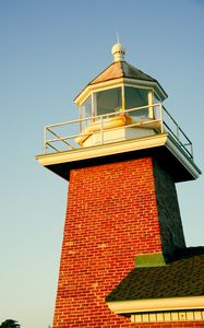 Preview wallpaper lighthouse, bricks, building, roof, tiles