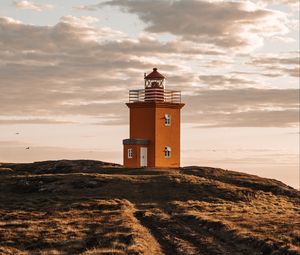 Preview wallpaper lighthouse, building, architecture, nature