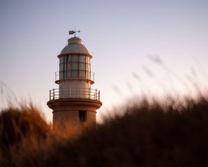 Preview wallpaper lighthouse, building, grass