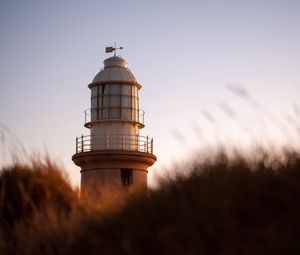 Preview wallpaper lighthouse, building, grass
