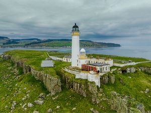 Preview wallpaper lighthouse, building, island, sea, coast