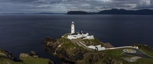 Preview wallpaper lighthouse, buildings, sea, coast