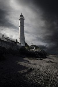 Preview wallpaper lighthouse, coast, pebbles