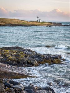 Preview wallpaper lighthouse, coast, sea, nature