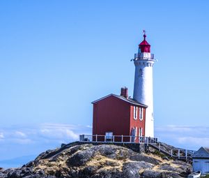 Preview wallpaper lighthouse, coast, sea, nature, sky