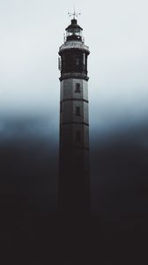 Preview wallpaper lighthouse, fog, dark, shadow, architecture