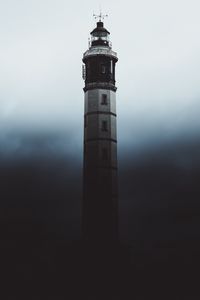 Preview wallpaper lighthouse, fog, dark, shadow, architecture