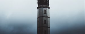 Preview wallpaper lighthouse, fog, dark, shadow, architecture