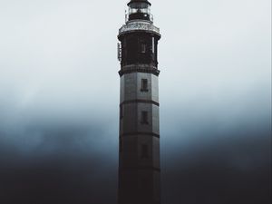 Preview wallpaper lighthouse, fog, dark, shadow, architecture