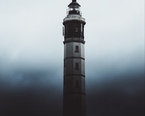 Preview wallpaper lighthouse, fog, dark, shadow, architecture