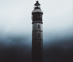 Preview wallpaper lighthouse, fog, dark, shadow, architecture