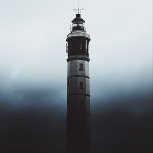 Preview wallpaper lighthouse, fog, dark, shadow, architecture