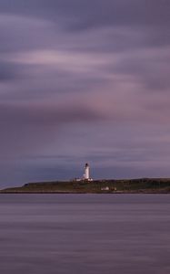 Preview wallpaper lighthouse, island, sea, nature