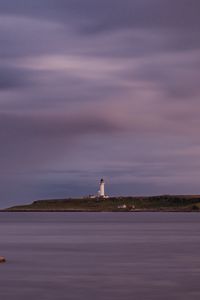 Preview wallpaper lighthouse, island, sea, nature