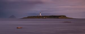 Preview wallpaper lighthouse, island, sea, nature