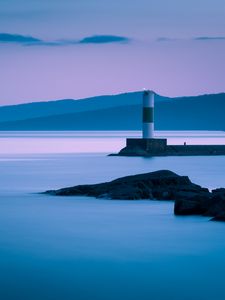 Preview wallpaper lighthouse, lake, grand marais, minnesota